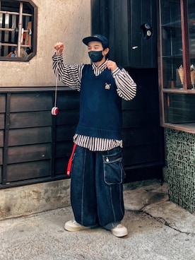「アイテム（その他トップス）」を使った、Dylanさん（メンズ・160cm・20代）の春コーディネート