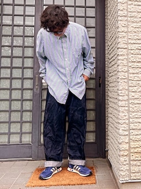 「NAUTICA（ノーティカ）のアイテム」を使った、髙橋 ロカさん（メンズ・180cm）の秋コーディネート