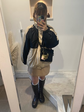 「RETRO GIRL（レトロガール）のアイテム」を使った、ぴぃさん（レディース・153cm）の冬コーディネート