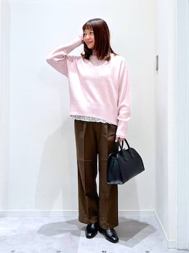 「GLOBAL WORK（グローバルワーク）のアイテム（シューズ）」を使った、amiさん（レディース・157cm）の冬コーディネート