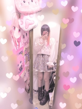 「GRL（グレイル）のアイテム（カーディガン/ボレロ、ホワイト系）」を使った、りりり0625さん（レディース・163cm）の春コーディネート