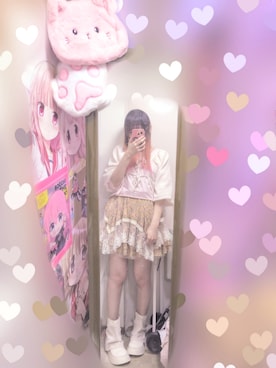 「GRL（グレイル）のアイテム（カーディガン/ボレロ、ホワイト系）」を使った、りりり0625さん（レディース・163cm）の春コーディネート
