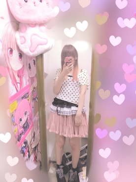 「フリルスカート」｜りりり0625さん（レディース・163cm）の夏コーディネート