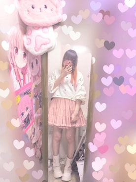 「GRL（グレイル）のアイテム（スウェット、ホワイト系）」を使った、りりり0625さん（レディース・163cm）の春コーディネート