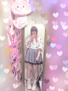 「GRL（グレイル）のアイテム（スウェット、ホワイト系）」を使った、りりり0625さん（レディース・163cm）の春コーディネート