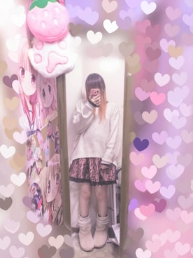 「Ank Rouge（アンクルージュ）のアイテム」を使った、りりり0625さん（レディース・163cm）の冬コーディネート