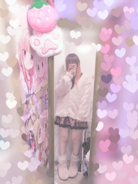 「Ank Rouge（アンクルージュ）のアイテム」を使った、りりり0625さん（レディース・163cm）の冬コーディネート