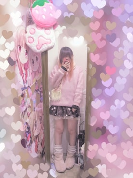 「Ank Rouge（アンクルージュ）のアイテム」を使った、りりり0625さん（レディース・163cm）の冬コーディネート