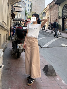 「FRED PERRY（フレッドペリー）のアイテム」を使った、creaさん（レディース・159cm）の夏コーディネート