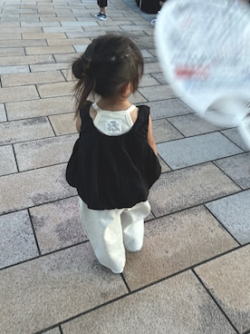 「アイテム（キャミソール）」を使った、nannandayonさん（キッズ・90cm）の秋コーディネート