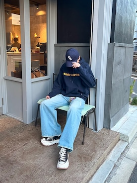 「DIESEL（ディーゼル）のアイテム」を使った、kamabokoさん（メンズ・173cm）の秋コーディネート