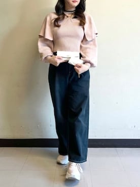 「アイテム（財布）」を使った、online staffさん（レディース・166cm）の冬コーディネート