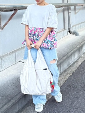 「ALTROSE（アルトローズ）のアイテム」を使った、HARUさん（レディース・153cm）の夏コーディネート