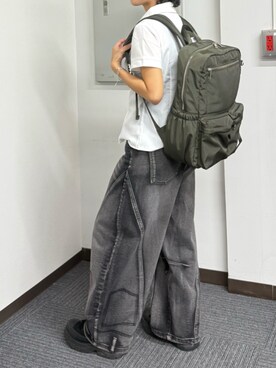 「アイテム（バックパック/リュック）」を使った、HARUさん（レディース・153cm・30代）の秋コーディネート