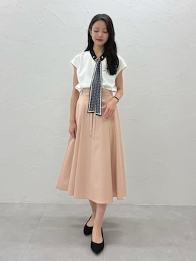「TONAL（トーナル）のアイテム」を使った、ERICAさん（レディース・163cm）の夏コーディネート