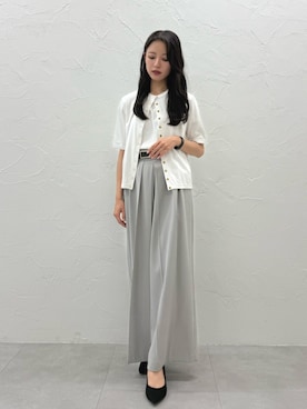 「TONAL（トーナル）のアイテム」を使った、ERICAさん（レディース・163cm）の夏コーディネート