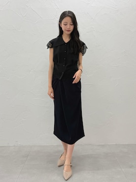 「TONAL（トーナル）のアイテム」を使った、ERICAさん（レディース・163cm）の夏コーディネート