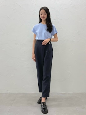 「TONAL（トーナル）のアイテム」を使った、ERICAさん（レディース・163cm）の夏コーディネート
