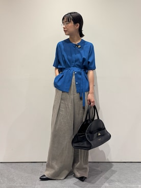 「ATON（エイトン）のアイテム」を使った、THE TOKYO WOMENSさん（レディース・156cm）の夏コーディネート