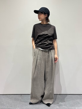 「ATON（エイトン）のアイテム」を使った、THE TOKYO WOMENSさん（レディース・156cm）の夏コーディネート