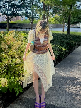 「Ameri（アメリ）のアイテム（トップス）」を使った、ReINaさん（レディース・165cm）の秋コーディネート