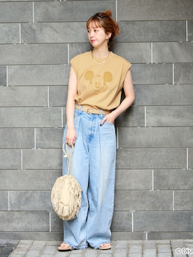 「Simplicite（サンプリシテ）のアイテム」を使った、 Kanakoさん（レディース・163cm）の夏コーディネート