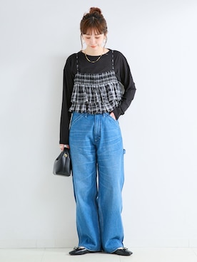 「B.C STOCK（ベーセーストック）のアイテム」を使った、 Kanakoさん（レディース・163cm）の冬コーディネート