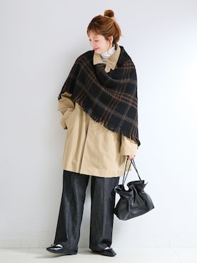 「B.C STOCK（ベーセーストック）のアイテム」を使った、 Kanakoさん（レディース・163cm）の秋コーディネート