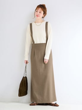 「セットアイテム」｜ Kanakoさん（レディース・163cm）の秋コーディネート