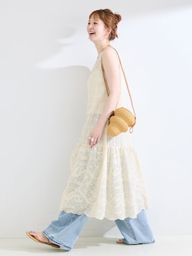 「Simplicite（サンプリシテ）のアイテム」を使った、 Kanakoさん（レディース・163cm）の春コーディネート