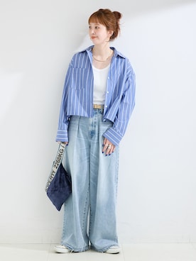 「Simplicite（サンプリシテ）のアイテム」を使った、 Kanakoさん（レディース・163cm）の春コーディネート