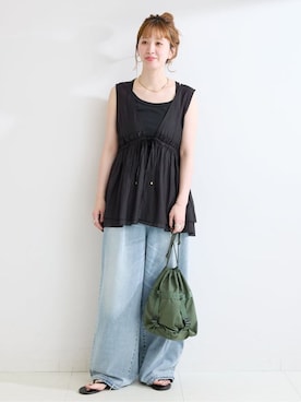 「セットアイテム」｜ Kanakoさん（レディース・163cm）の夏コーディネート
