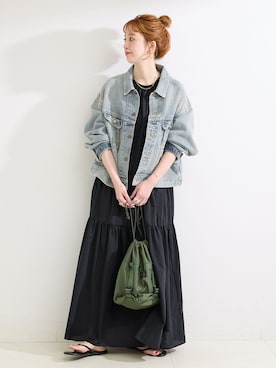 「B.C STOCK（ベーセーストック）のアイテム」を使った、 Kanakoさん（レディース・163cm）の秋コーディネート