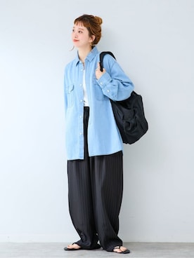 「B.C STOCK（ベーセーストック）のアイテム」を使った、 Kanakoさん（レディース・163cm）の秋コーディネート