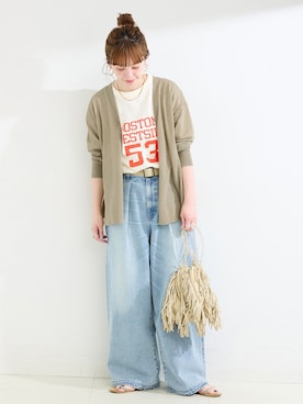 「Simplicite（サンプリシテ）のアイテム」を使った、 Kanakoさん（レディース・163cm）の春コーディネート