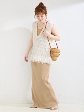 「セットアイテム」｜ Kanakoさん（レディース・163cm）の夏コーディネート