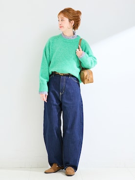 「MOHI（モヒ）のアイテム」を使った、 Kanakoさん（レディース・163cm）の秋コーディネート