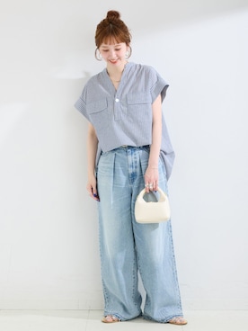 「Simplicite（サンプリシテ）のアイテム」を使った、 Kanakoさん（レディース・163cm）の春コーディネート