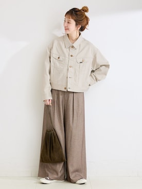 「Simplicite（サンプリシテ）のアイテム」を使った、 Kanakoさん（レディース・163cm）の秋コーディネート