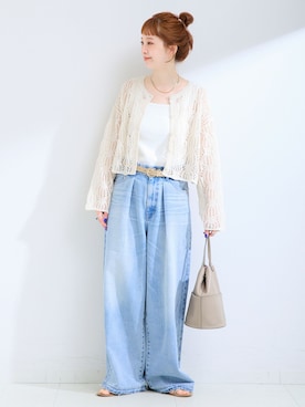 「Simplicite（サンプリシテ）のアイテム」を使った、 Kanakoさん（レディース・163cm）の春コーディネート