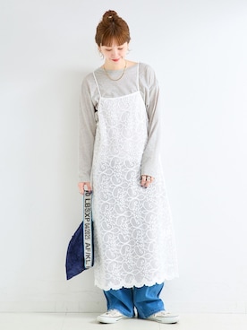 「Simplicite（サンプリシテ）のアイテム」を使った、 Kanakoさん（レディース・163cm）の春コーディネート