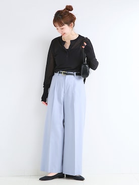 「Simplicite（サンプリシテ）のアイテム」を使った、 Kanakoさん（レディース・163cm）の春コーディネート