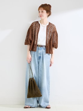 「Simplicite（サンプリシテ）のアイテム」を使った、 Kanakoさん（レディース・163cm）の春コーディネート