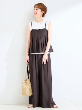 「セットアイテム」｜ Kanakoさん（レディース・163cm）の夏コーディネート
