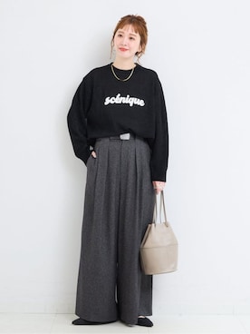 「Simplicite（サンプリシテ）のアイテム」を使った、 Kanakoさん（レディース・163cm）の秋コーディネート