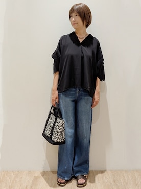 「OPAQUE.CLIP（オペークドットクリップ）のアイテム」を使った、SHIMAKOさん（レディース・165cm）の夏コーディネート