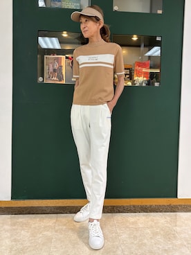 「ADABAT STREAM（アダバットストリーム）のアイテム」を使った、sioさん（レディース・165cm）の夏コーディネート