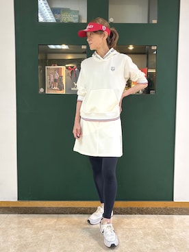 「アイテム（サンバイザー）」を使った、sioさん（レディース・165cm）の夏コーディネート