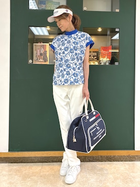 「アイテム（サンバイザー）」を使った、sioさん（レディース・165cm）の夏コーディネート