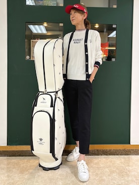 「アイテム（サンバイザー）」を使った、sioさん（レディース・165cm）の夏コーディネート